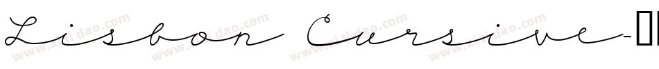 Lisbon Cursive字体转换